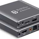 ByDiffer 4K Ultra HD Digital Media Player, TV MP4 Video Player for USB Drive/Micro SD Card, H.265/HEVC, Digital Signage, Auto Playback, HDMI/AV/Optical Output (Grey)