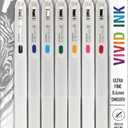 Zebra Pen, SARASA R Gel Pens, Assorted Ink Colors, 0.4mm Fine Point, Vivid Ink to Create Deep, Saturated Color and Smooth Gel Lines, Quick-Drying for Smear-Free Writing, Made in Japan, 7-Pack (47807)