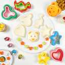 Sandwich Cutter and Sealer, Sandwich Cutter for Kids 5 PCSBIG, Decruster Sandwich Maker, Great for Lunchbox and Bento Box - Boys and Girls Kids Lunch