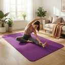 Large Yoga Mat 6'x 4'（72”x 48”）—1/4" &1/3" Extra Wide Exercise Mat 183cm x 122cm Large Exercise Mat Big Home Yoga Mat Pilates Mat,Non Slip,Thick,TPE Workout Mat,for Women & Men, Yoga, Pilates, Gym and Floor Workouts Pilates