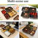 7 Pack 304 Stainless Steel Food Containers with Leakproof Lids, Reusable Metal Storage Containers, Oven/Dishwasher/Freezer Safe
