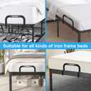 YUOROS Mattress Slide Stopper, Non Slip Mattress Gripper for Metal Bed Frame, Holder Retainer Bar to Keep Mattresses Topper from Sliding