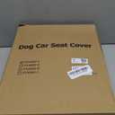 PETICON Waterproof Scratchproof Pet Bench Seat Covers for Cars, Trucks, SUVs, Nonslip Durable Back Seat Cover for Dogs, Washable Backseat Protection (black)