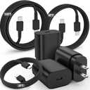 for Samsung Galaxy Super Fast Charging Cord Type C Charger, 25w Android Phone Charger Block & 3+6+10ft USBC to USB-C Cable for Galaxy S25/S24 S23 S22 S21 S20,Note 10 (Ultra/Plus),iPad Pro/Air/Mini