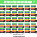 150 Pcs Bulk Fitness Resistance Bands Set for Gym Members Sports Class Students Gift, 5 Pieces Each with Storage & Carry Bag, Professional Grade Elastic Bands for Home Outdoor Workout Yoga Pilates