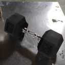 CAP Barbell Coated Dumbbell Weight | Multiple Options Pairs & Sets, Chrome Handle, 40LB 