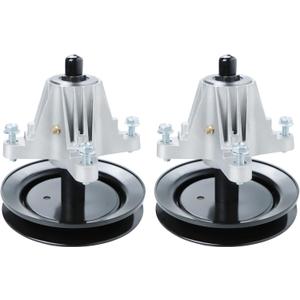 (2Pcs) 618-04822 Spindle Assembly with Pulley Compatible with MTD, Fit for Troy-Bilt, Fit for Cub Cadet 42'' Deck LTX1040 LTX1042, Replaces 918-04822B 618-04822A 618-04822B 918-04889 91804889A