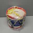 Kids 8 Inch Drum Set with Adjustable Strap and 2 Wooden Drum Sticks - Musical Instrument Gift Choice