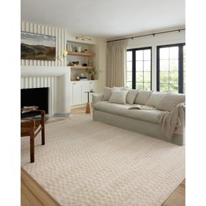Loloi Kamala Collection KAM-05 Ivory/Natural 6'-7" x 9'-6" Area Rug