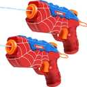 2 Pack Water Guns for Kids Squirt Water Pistols Cool Small Manual Water Gun, Party Favors Swimming Pool Toys Beach Outdoor Water Toys, Ideal Summer Gifts for Boys Girls 3 5 4 6 7 8
