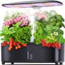 Misting 15 Pods Hydroponic Growing System Herb Garden Kit Indoor,2.5L Large Tank Plant Germination Kit with Adjustable Height Grow Light to 20", Quiet Pump, Auto Timer, Gardening Christmas Gifts