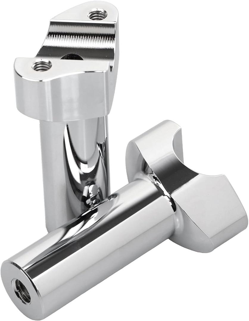 Chrome Motorcycle 4 inch Straight Handlebar Riser Fit for Harley 1" Handlebars Dyna Street bob Heritage Softail Sportster XL 883 1200
