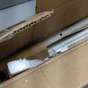 VASAGLE Coat Rack Freestanding, Coat Hanger Stand, Hall Tree with 2 Shelves, for Clothes, Hat, Bag, Industrial Style, Natural Beige and Pearl White URCR016N01