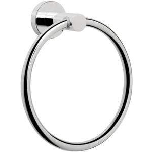 NearMoon Bath Towel Ring, Bathroom Hardware Accessories-Thicken Stainless Steel Hand Towel Holder for Bathroom, Modern Round Towel Hanger Wall Mounted (Chrome, 1 Pack)