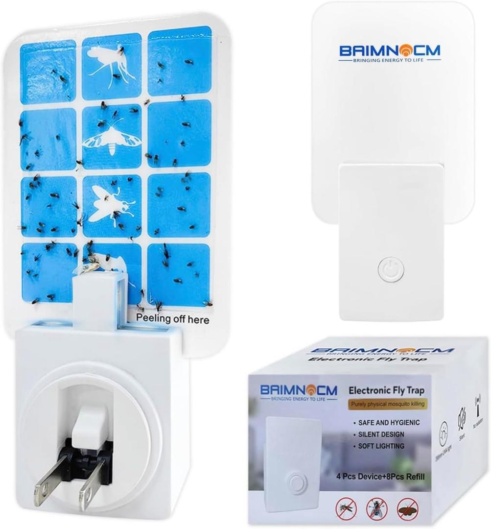 Indoor Plug-in Blue Light Device for Fresh and Comfortable Home Environment  4 Units + 8 Refills