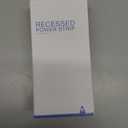 HHSOET 5 in 1 Recessed Power Strip Flat Plug, 20W Fast Charging Furniture Outlet with USB, Conference Recessed Socket with 2 AC Plugs, 2 USB Ports 1 USBC, 6ft Power Cord. (Black)