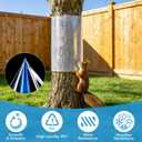 Squirrel Baffle for Tree Trunk,Squirrel Tree Guard Trunk Protector for Wooden Post Bird Feeder,Outside Baffle Guard Protector from Raccoon Deer Iguana (59inch)