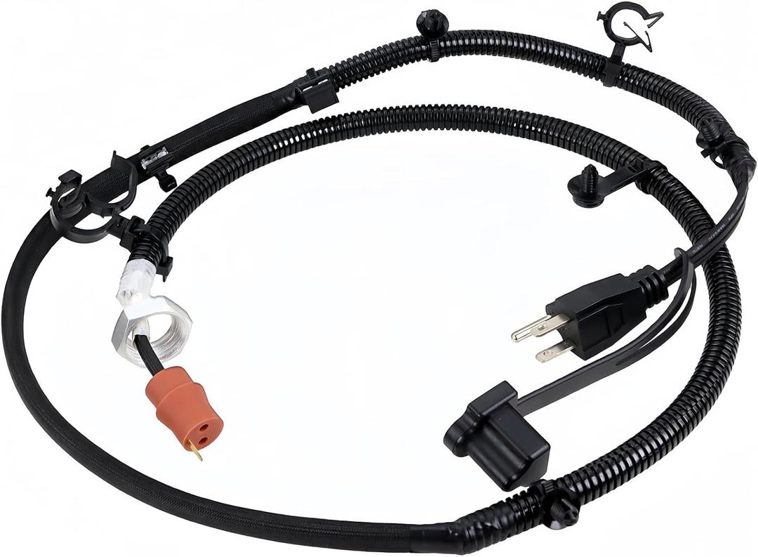 6.7L Engine Block Heater Fits For 2014-2018 Ram 2500 3500 4500 5500 6.7L Cummins Engine, Block Heater Cord, Replace 68223419AA