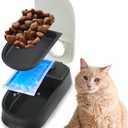 PAWISE Automatic Pet Feeder, Timed Dog Feeder,Self-Feeding Cat Food Dispenser, Auto Feeder for Wet & Dry Food with Ice Pack, 1.5 Cup,Treat Dispenser (1 Meal)