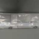 AURILOFT No Drill Cordless Vinyl Mini Blinds,White,27.5" W x 64" H
