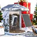 DCT Smart Bird Feeder with Camera: Christmas Gift & Stocking Stuffer for the Whole Family - 1080P HD & AI Identifies 11000+ Birds - Perfect Discovery Gift for Grandparents Parents & Kids Ages 2-12