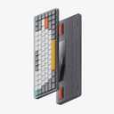 nuphy Air75 V2 Portable 75% Mechanical Keyboard,Wireless Keyboard,Supports Bluetooth/2.4G/USB-C RGB Gaming Keyboards,Compatible with Windows/Mac OS/Linux Systems Grey-Gateron Brown Switch