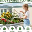 AHEONLAR 3 Pack 4×2×1.5ft Galvanized Raised Garden Bed Outdoor, Sturdy Planter Boxes for Vegetables, Fruits, Flowers and Plants, Easy Assembly, Silver