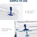 Replacement Lid Latches (2 Pack) Compatible with All Yeti,RTIC, Other Related Hard Coolers,Made of Premium Hard Durable Rubber, Easy to Install (NavyBlue)