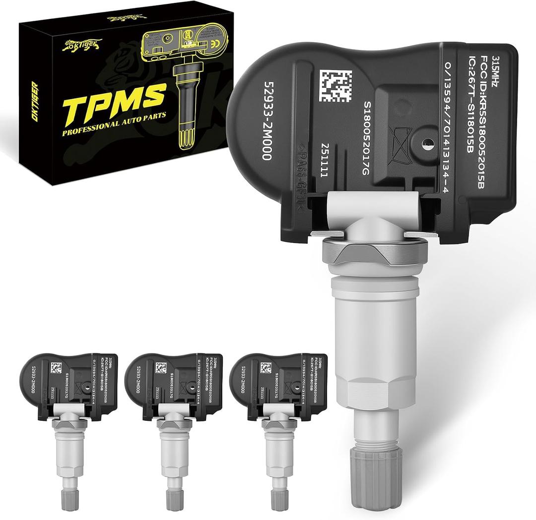 Oktiger 315MHz TPMS Sensor Pre-Programmed Fit for Kia Optima 2011-2015, Forte 2010-2013, Soul 2010-2013, Sorento, for Hyundai Accent Sonata Elantra GT, Tire Pressure Sensor OE#529332M000