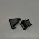 ISOFIX Interface Belt Latch Guide, 2 Pcs Car Seat ISOFIX Interface Buckle Fixed Guide Groove Car Seat Bracket Connector, Black