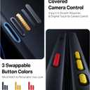 TORRAS Shockproof for iPhone 17 Pro Max Case with Camera Control Button, [12FT Military Grade Drop Protection] Enhanced Grip & Soft Touch Translucent Slim 17 Pro Max Case with 3 Colors Buttons, Black