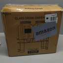 KIKCOIN 1 Gallon Glass Drink Dispensers for Parties, 2 Pack Leakproof Beverage Dispenser with Stand & 18/10 Stainless Steel Spigot & Filter -for Lemonade, Juice, Sun Tea, Punch- ALL DISHWASHER SAFE