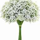 10PCS 21-inch Sturdy Artificial Babys Breath Flowers - Non-Shedding Design for Wedding/Home Decor, Realistic Faux Gypsophila with Reinforced Stem Base
