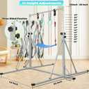 FC FUNCHEER Foldable Gymnastics Bar,5FT Horizontal bar,Adjustable Kids Training bar for Kids Ages 3-15,Kids Gymnastics bar,Triangle Stable Structure-Gym Equipment for Home