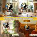 Boston Terrier Memorial Suncatcher - Personalized Bostie Ornament With Name Date, Rainbow Bridge Sympathy Card - Dog Passing Away Bereavement Gift