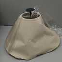 Aspen Creative 32209A Hardback Empire Spider Lamp Shade in Wheat Flaxen, 6" Top x 19" Bottom x 12" Slant Height