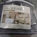 Couch Cover for Dogs Sectional Sofa Covers Washable for 2 Cushion Couch, Chenille Couch Cover Blanket, Sectional Sofa Slipcovers, Multi-Use Furniture Protector for Kids, Pets, 71" X134", Dark Grey