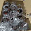 Vesici 24 Pcs Graduation Plastic Cups with Lid and Straws 13.5 oz 2025 Graduate Tumblers Graduation Gifts Drinking Cups with Decorative Bows for Class of 2025 Party Favors Decorations(Orange)