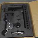 TangMiGe Adjustable Trailer Hitch Ball Mount, Tri-Ball (1-7/8", 2", 2-5/16"), Fits 2.5" 2.5 inch Receiver, 8" 8 inch Drop & Rise, Tow & Stow Hitches (2.5" Receiver 8" Drop)