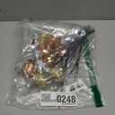 20Pcs Artificial Sparkly Pumpkin Ball Decor, 14 Inch Glitter Disco Mirror Pumpkin Sticks Ornament, Christmas Table Decoration for Winter Christmas Party Table Centerpiece (Sliver+orange)