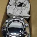 Set of 4 New Chrome 4x4 Wheel Center Caps Replacement for 2005-2018 F250 F350 SRW (Single Rear Wheel) 4WD Pickup Truck 2 Open Front, 2 Closed Rear Caps Size: 8-3/8" Diameter, 3" Tall