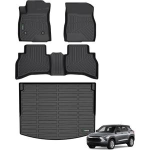 ANBINGO All Weather Floor Mats for Chevy Trailblazer AWD 2026 2025 2024 2023 2022 2021 & Cargo Liner for Trailblazer AWD (Cargo Tray in Upper Deck Position) Set - Black