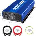 5000W Power Inverter 12V to 110V Car Inverter with 4AC Outlets 2USB Ports for Camping/Truck/RV/Home