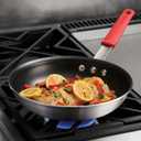 Tramontina Professional 10-Inch Non Stick Frying Pan, Heavy-Gauge Aluminum Skillet with Reinforced Nonstick Coating, Red Handle, Dishwasher and Oven Safe