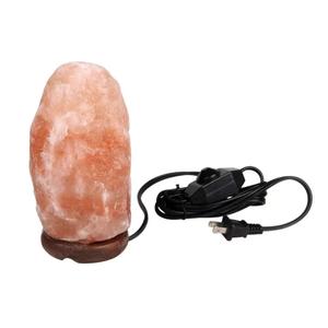 WBM LLC Himalayan Glow Natural Pink Salt Lamp, Crystal Salt Lamp Night Light with (ETL Certified) Brightness Control Dimmer Switch, Wooden Base & Salt Lamps Bulb | 6-8 LBS, Model Number: 1001