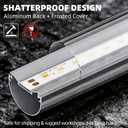 CYLYT Fluorescent Light Bulbs 48 inch Long, Type A+B T8 LED Bulb 4 Foot Replacement for F32T8 or F40T12 Lights Tube, 26W(65W Equivalent) 3400lm 4100K Cool White Non-Dimmable, 4-Pack