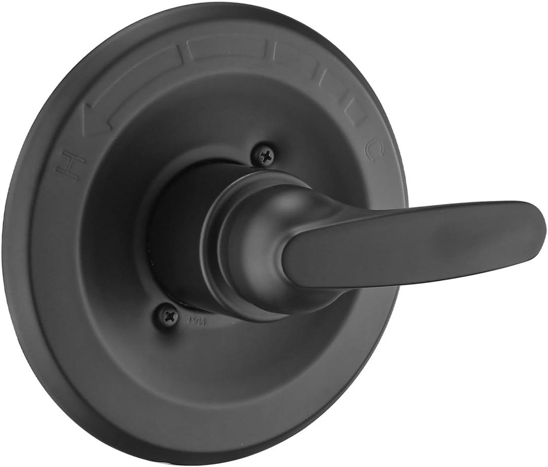 Shower Trim Kit Compatible with 1300/1400 Series, 1 Handle, Long Sleeve (Valve& Catridge Not Inclued), Matte Black