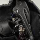 Cimkiz Crampons Ice Cleats Traction Snow Grips for Boots Shoes Women Men Anti Slip 19 Stainless Steel Spikes Safe Protect for Hiking Fishing Walking Climbing Mountaineering (Medium, Black)