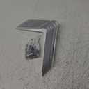 Hordion 12 Pack White Shelf Brackets 8 Inch, Heavy Duty L Bracket Right Angle Bracket Wall Mount Corner Brace for Floating Shelves Brack (8" x 6")