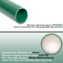 Eastrans 2x20 Heavy Duty Green PVC Suction Hose,Discharge Hose Pump Kit,2" Inside Diameter, 20 ft Length